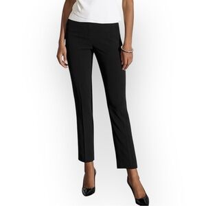 The Fold Black Clever Crepe Tavira Slim-Leg Trousers 8